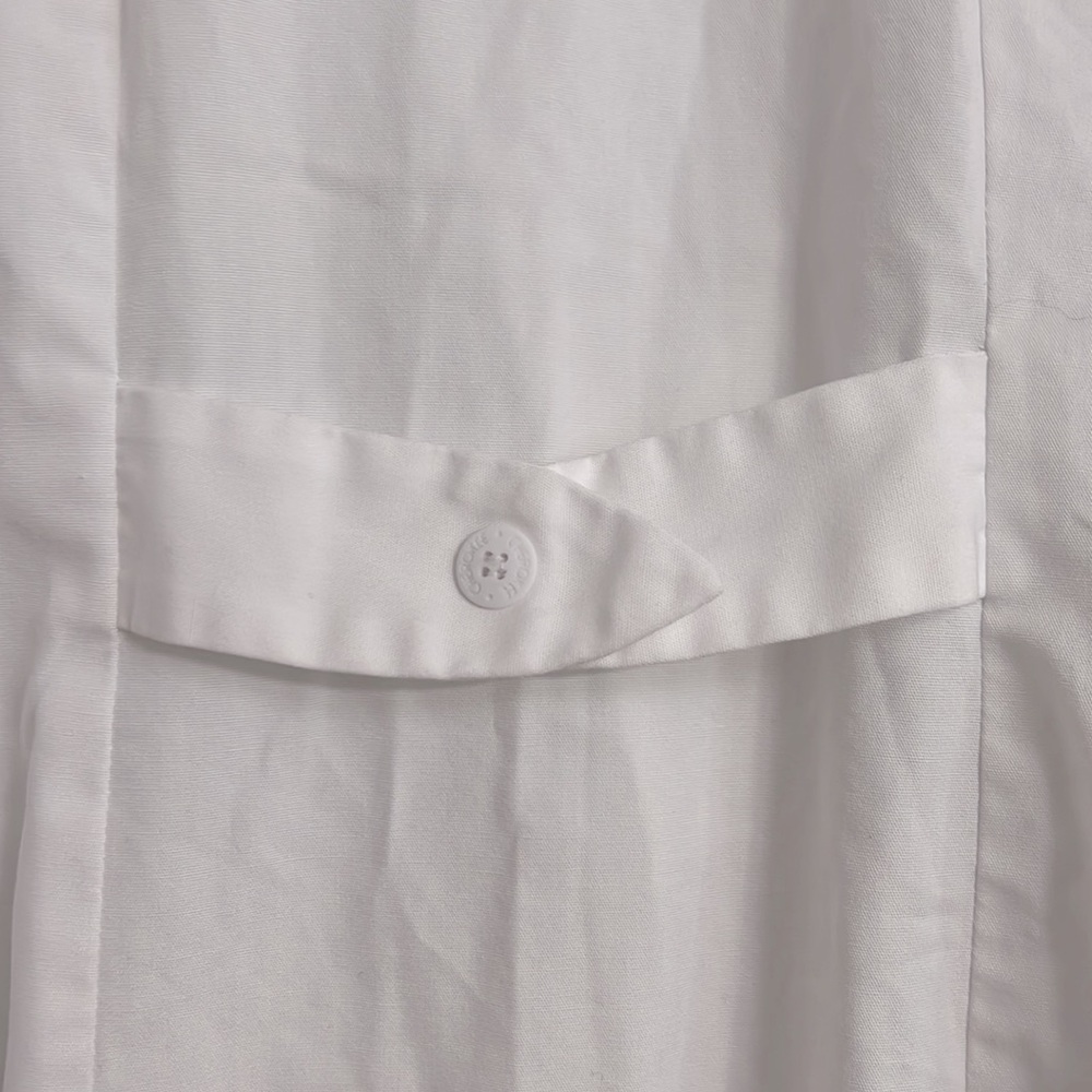 Cherokee White Button-Up Lab Coat. Size S. - Picture 6 of 7